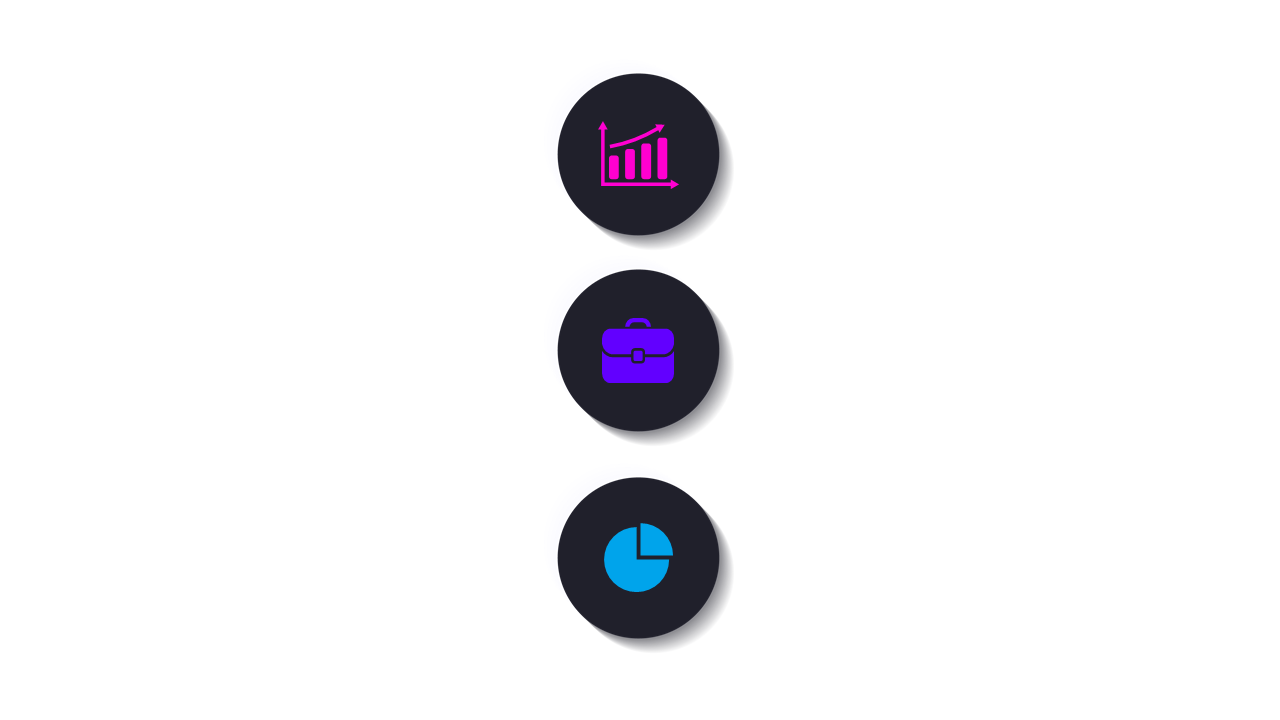 Enhance Presentations with Vertical Icons and Shadows