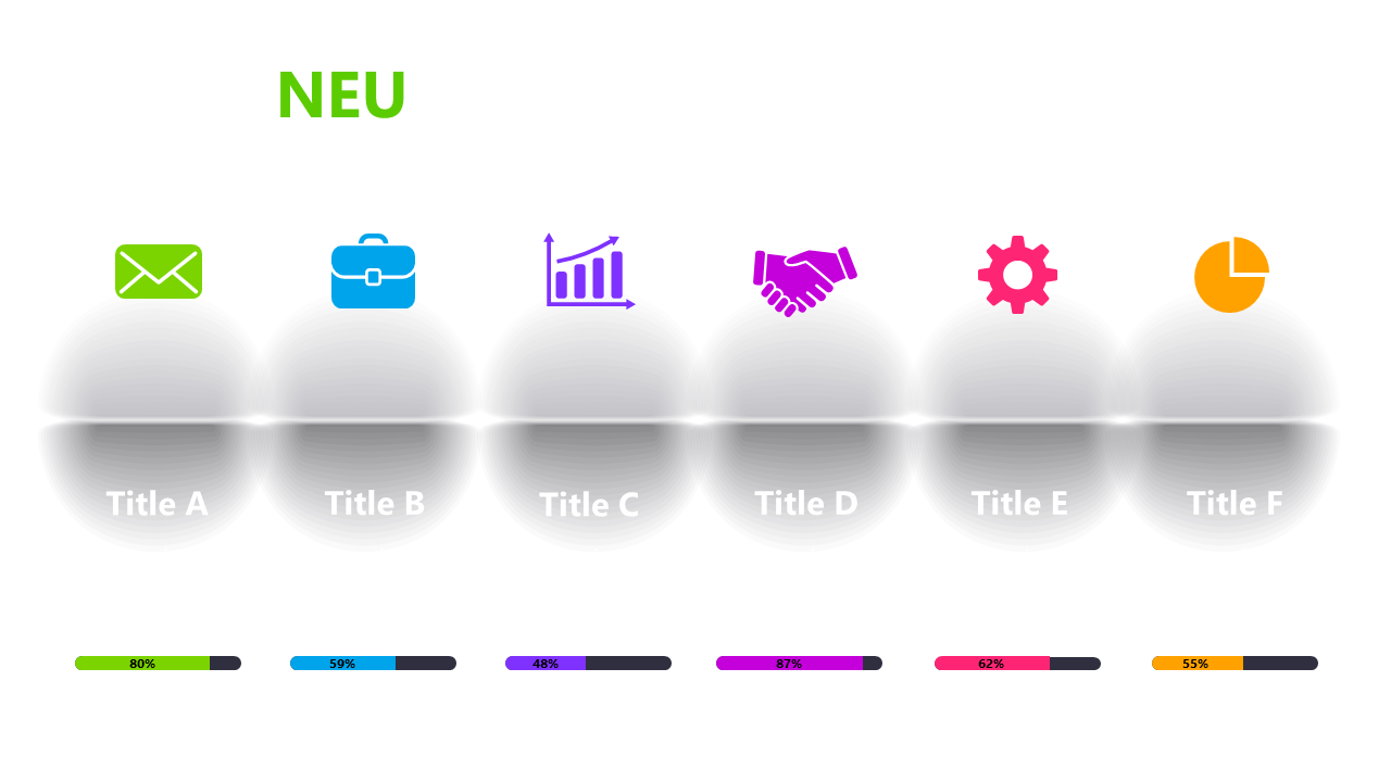 Showcase Progress with Horizontal Indicator and Icons