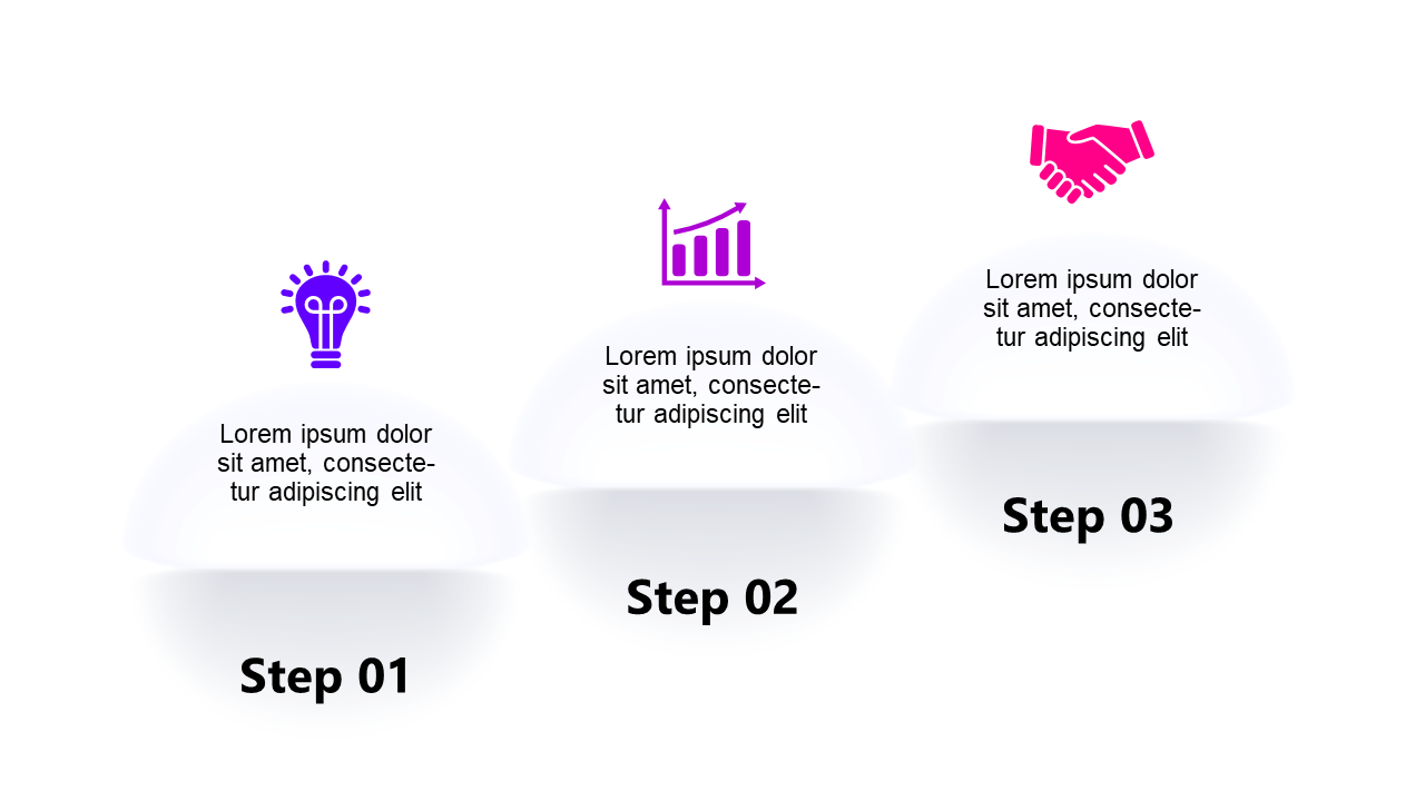 Outline Your 3-Step Process with Icons