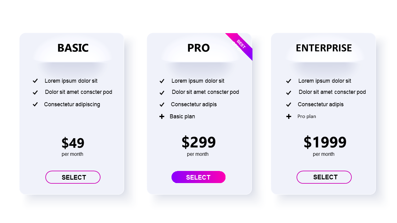 Create Engaging Tiered Pricing Table for Services