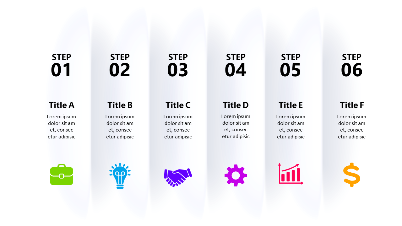 Showcase Steps with Vertical Process Diagram V2