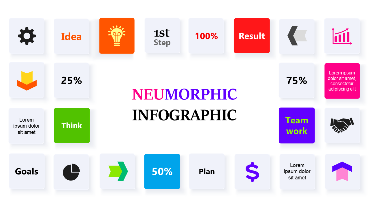Engage with Neumorphic Infographic Design
