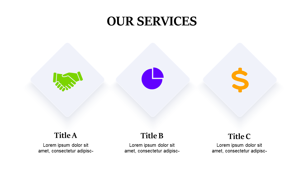 Present Services with Diamond-Shaped Icons