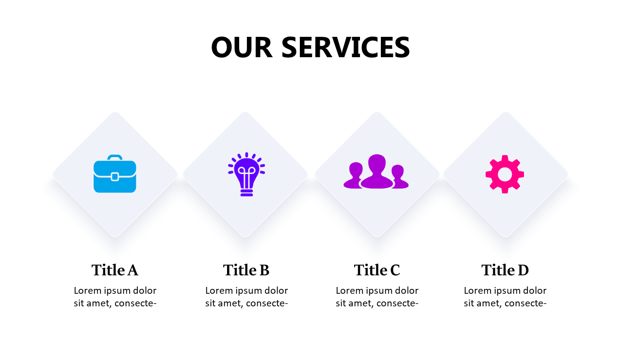 Engage Audience with Diamond-Shaped Icons