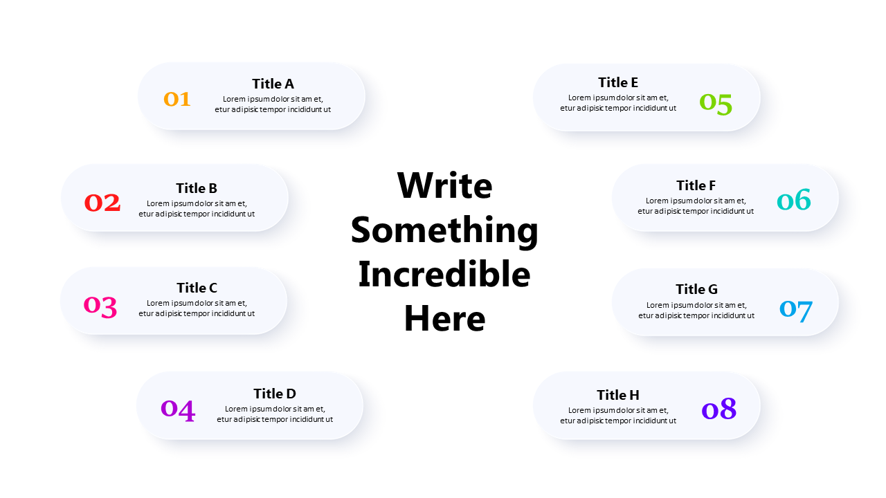 Organize Key Points with Central Highlighted List
