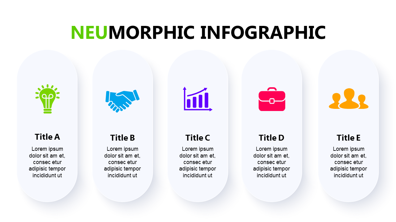 Engaging Neumorphic Infographic for Presentations
