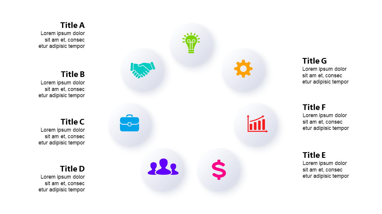 Impactful Presentations with Circular Icons