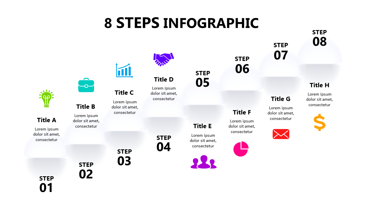 Present Workflows with 8-Step Infographic