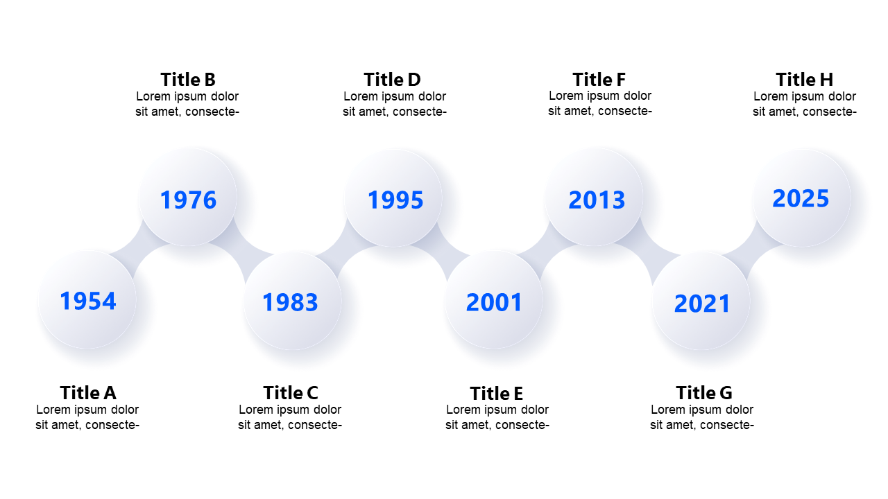 Highlight Key Dates with Horizontal Milestone Timeline