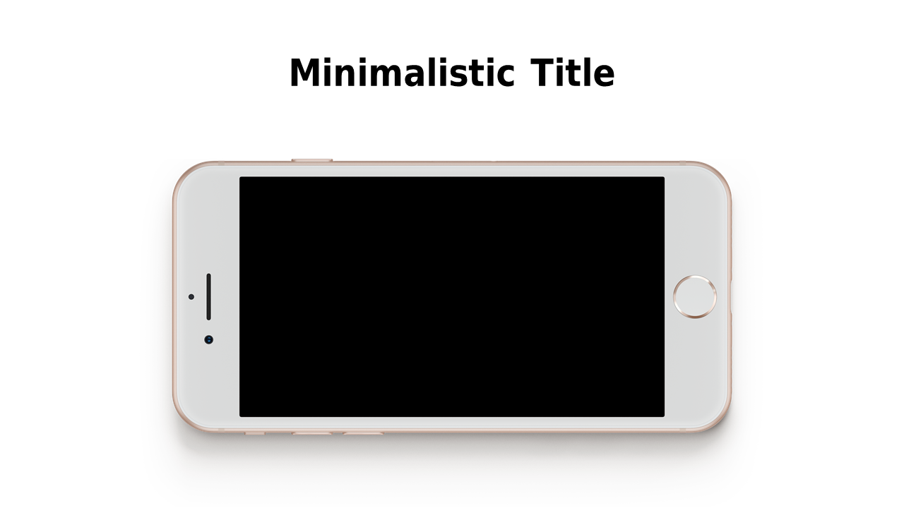 Minimalist Smartphone Display for Tech Presentations