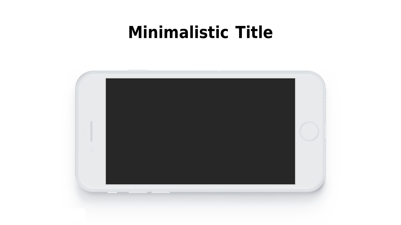 Minimalist Smartphone Display for Marketing Strategies