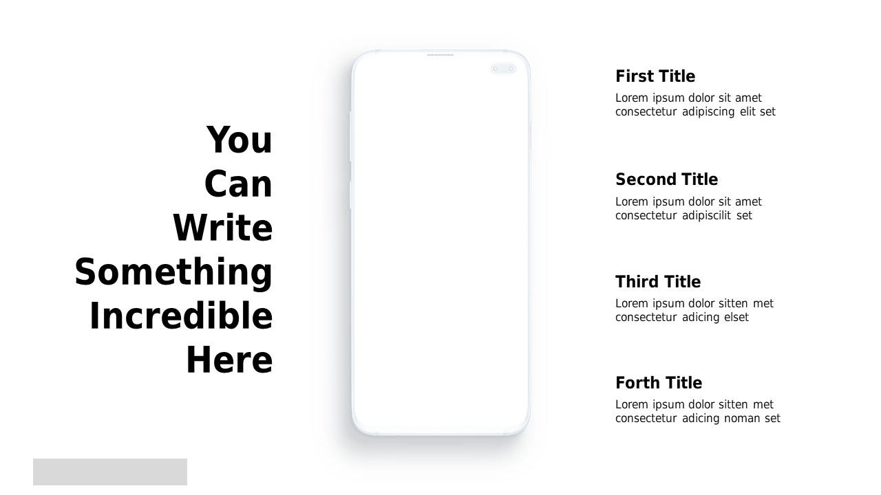 Modern Text and Image Holder for Impactful Presentations