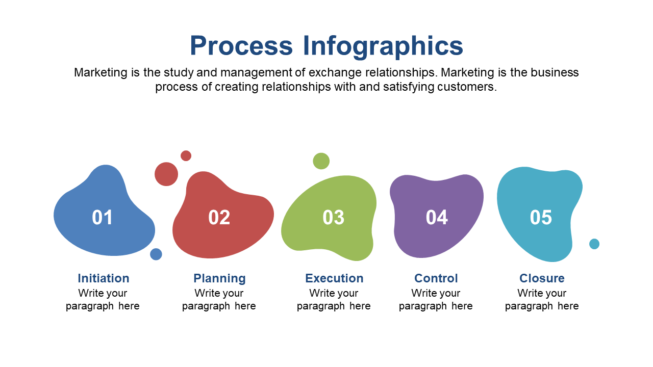 Colorful Process Infographic for Project Stages