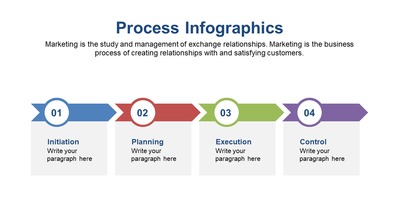 Visualize Marketing Phases with Colorful 4-Step Infographic