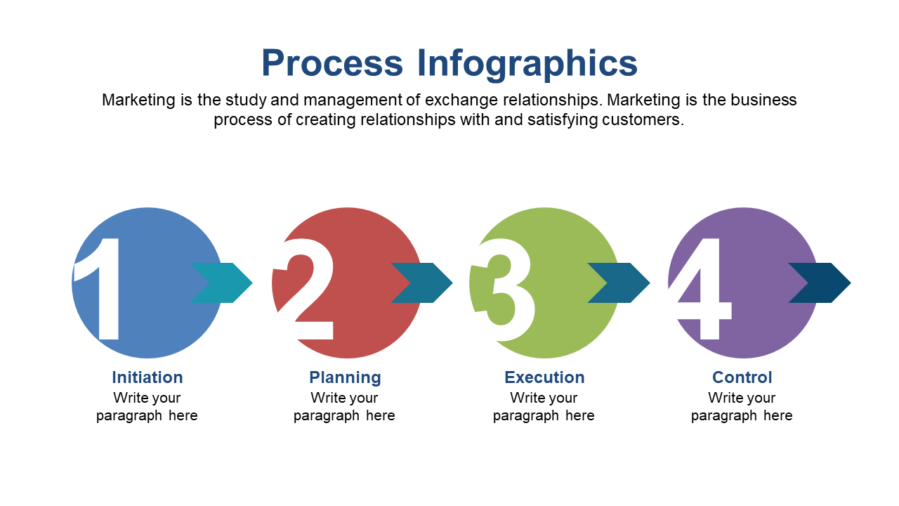 Visualize Processes with Steps and Arrows Infographic