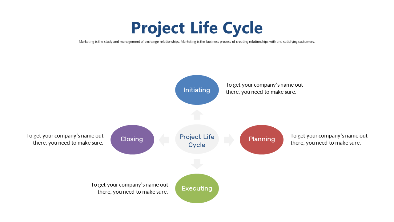 Visual Project Life Cycle for Clarity in Presentation