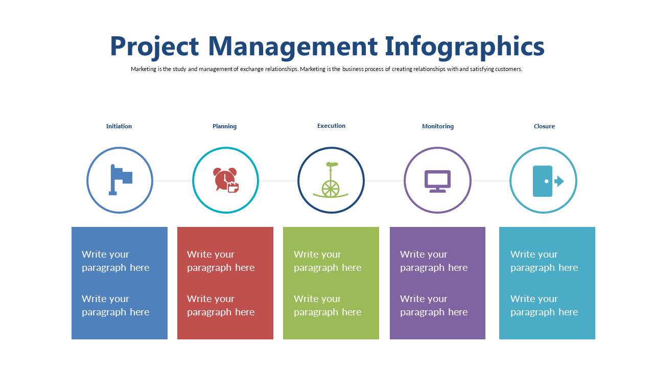 Illustrate Project Phases with Unique Icons