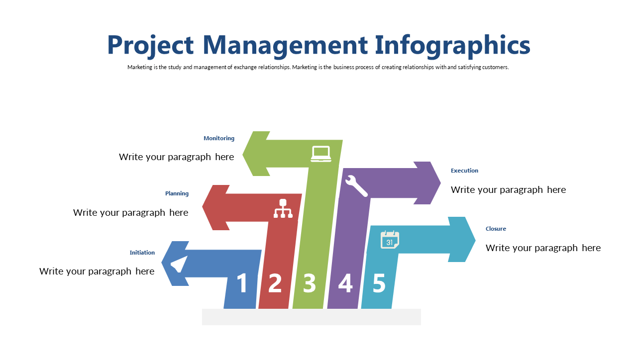 Visualize Project Stages with Arrows