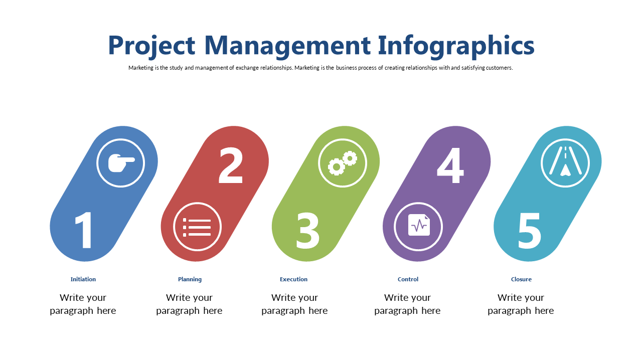 Communicate Project Stages with Vibrant Infographic