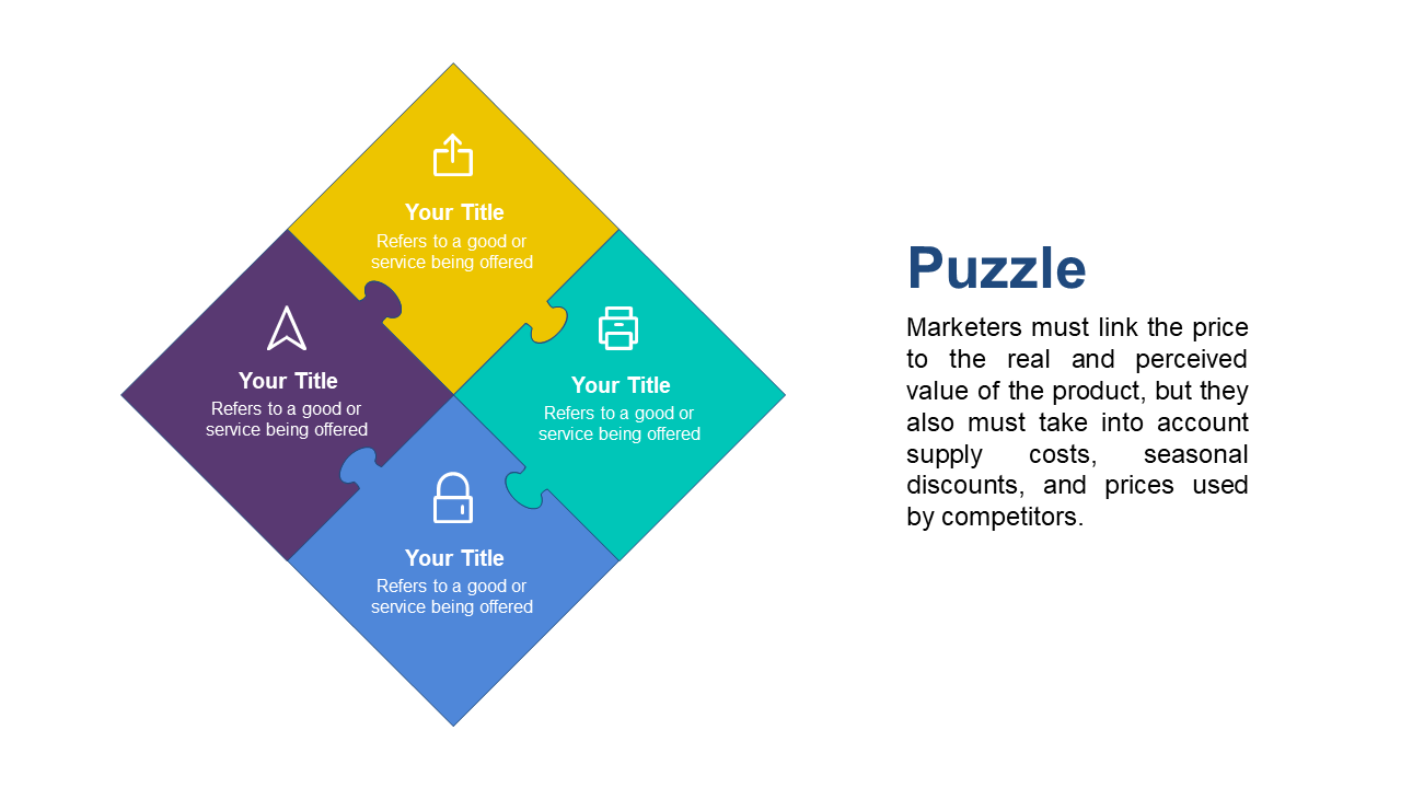 Present Strategy Components with Colorful Horizontal Steps