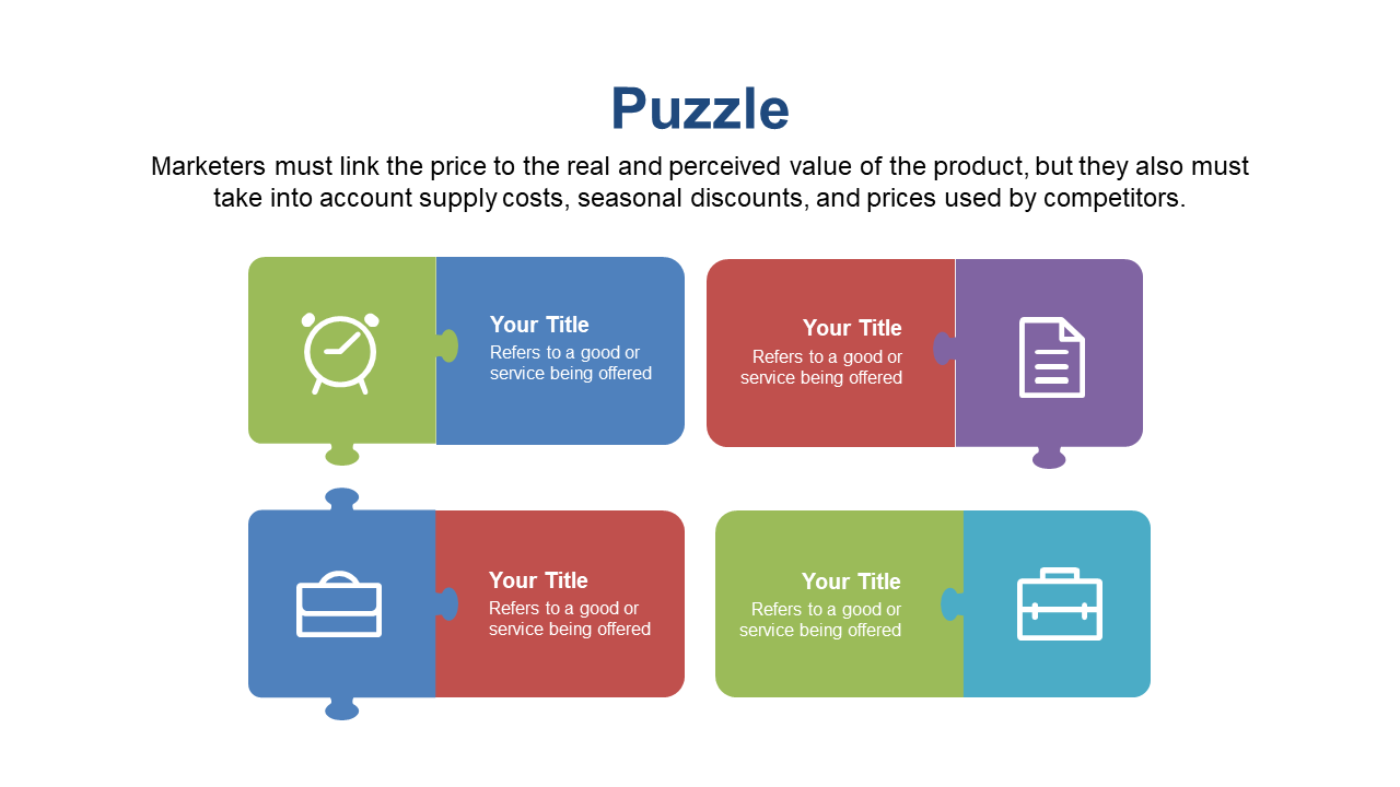 Detail Pricing Strategies with Creative Puzzle Design