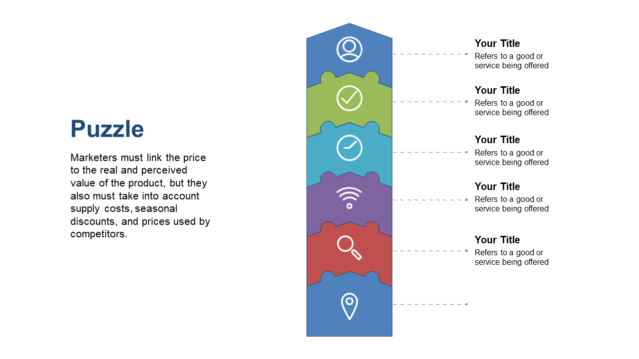 Showcase Pricing Strategies with Puzzle Layout