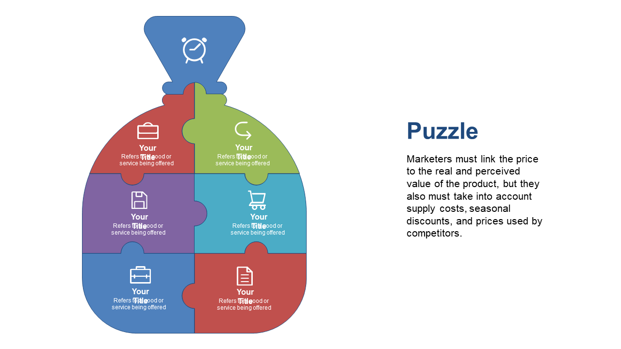 Present Pricing Strategies Using Puzzle Piece Design