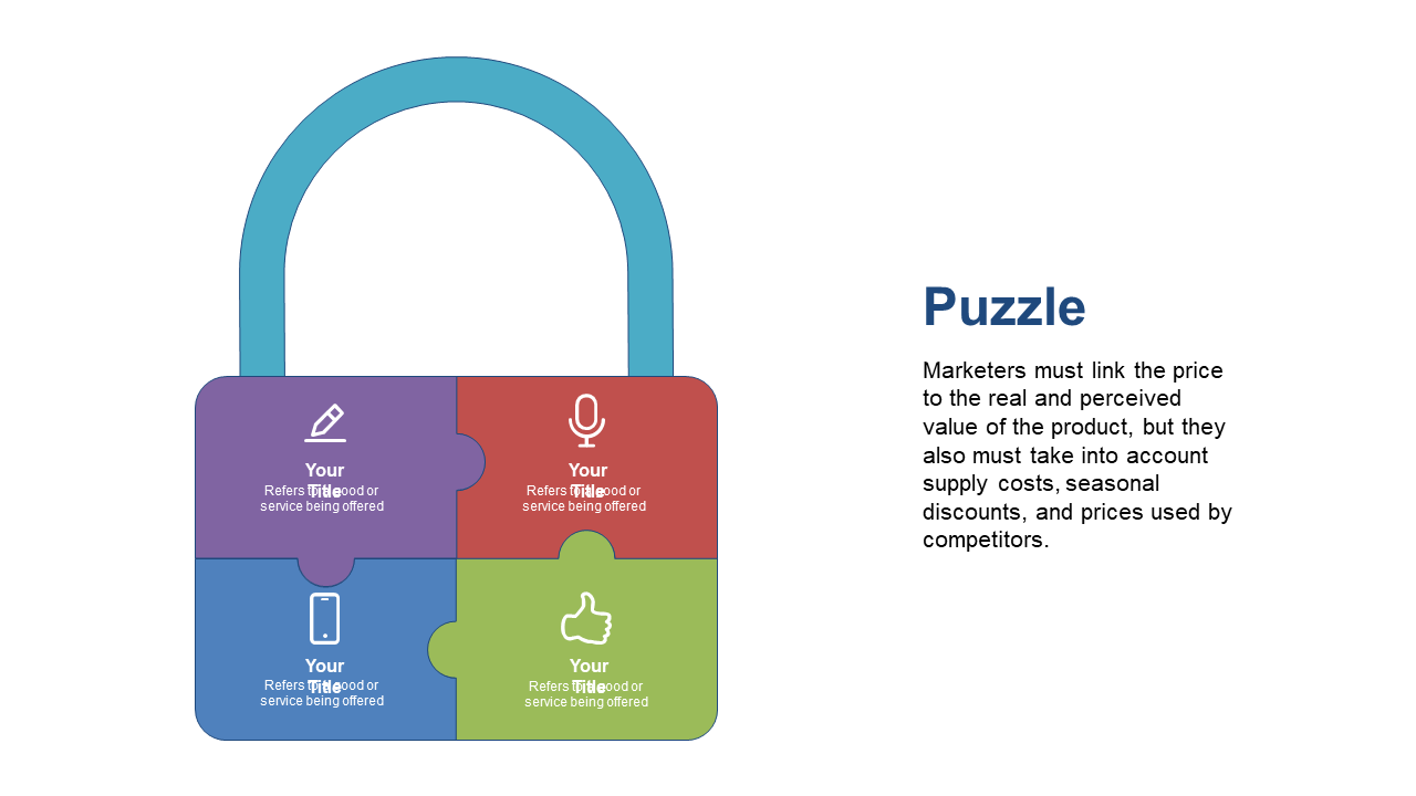 Present Pricing Strategies with Puzzle Lock Design