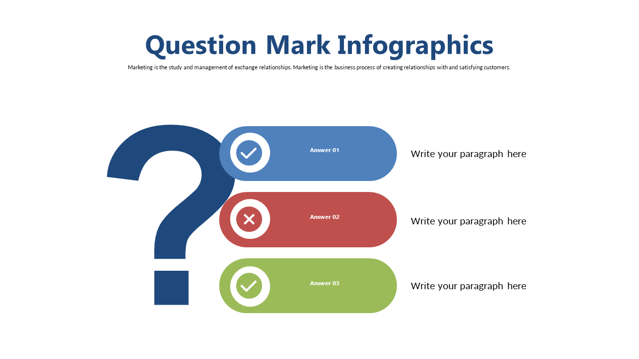 Facilitate Q&A with Question Mark Infographic