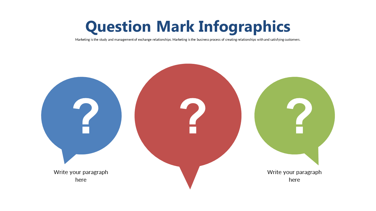 Highlight Key Questions with Speech Bubble Infographic