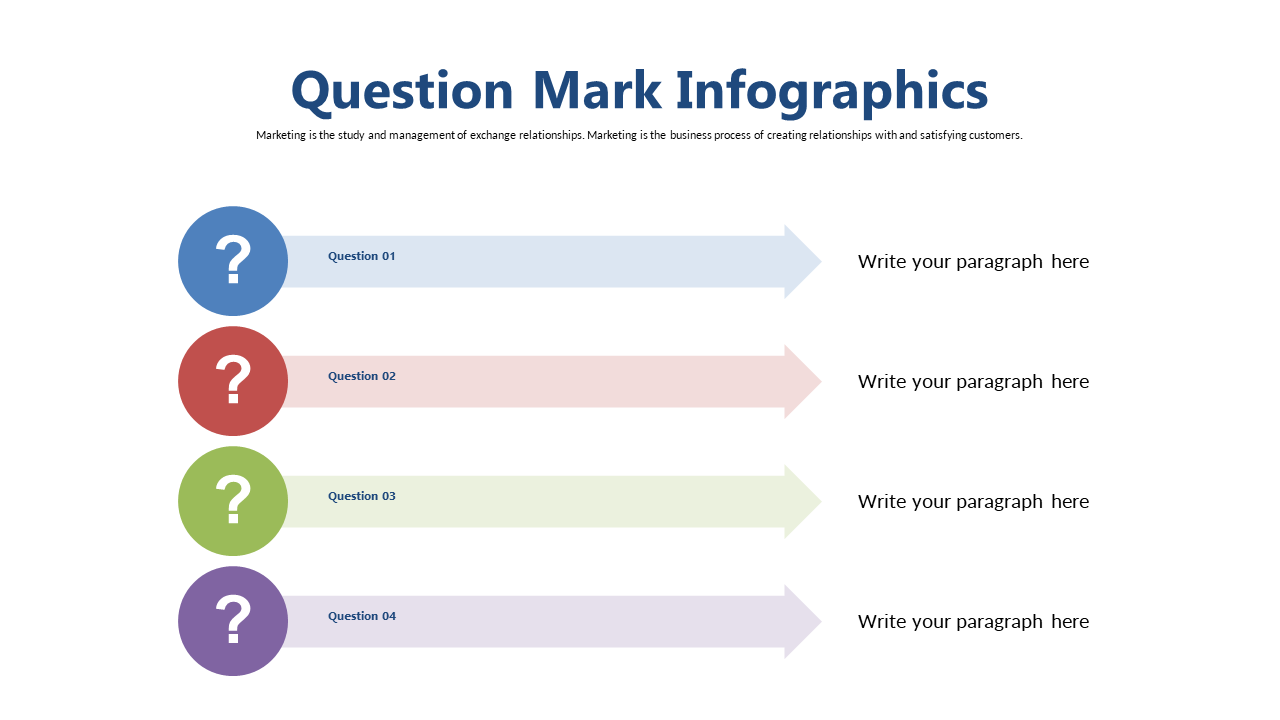 Guide Inquiries with Question Mark Infographic and Arrows