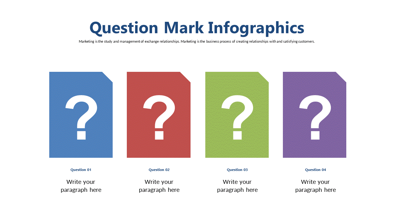 Pose Questions with Interactive Four-Section Infographic