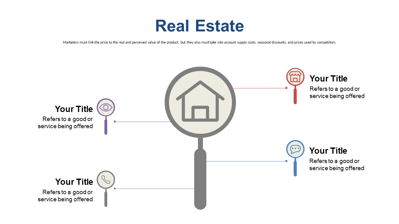 Analyze Real Estate Market with Magnifying Glass Layout
