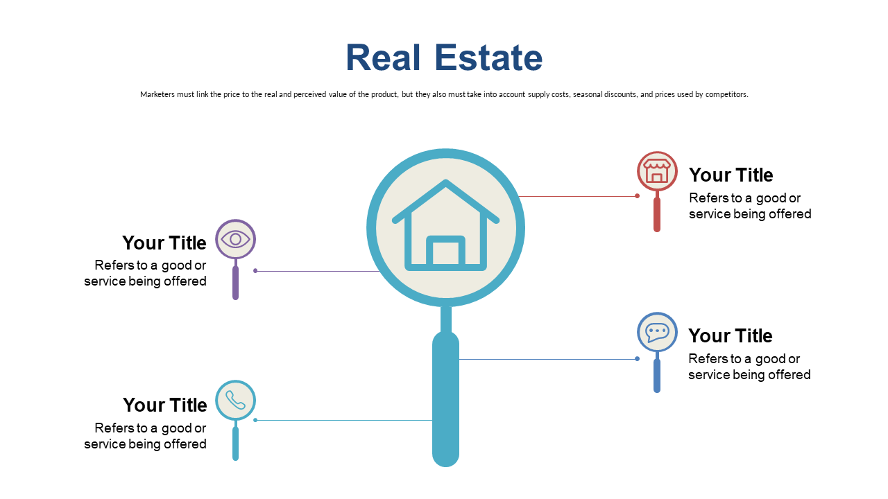 Explore Real Estate Insights with Magnifying Glass Design