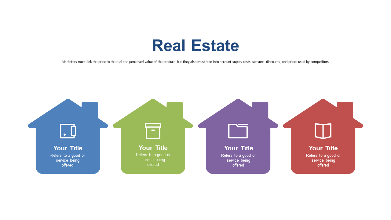 Showcase Real Estate Services with House Icons