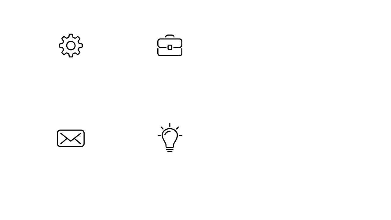 Showcase Business Concepts with Icon-Based Overview