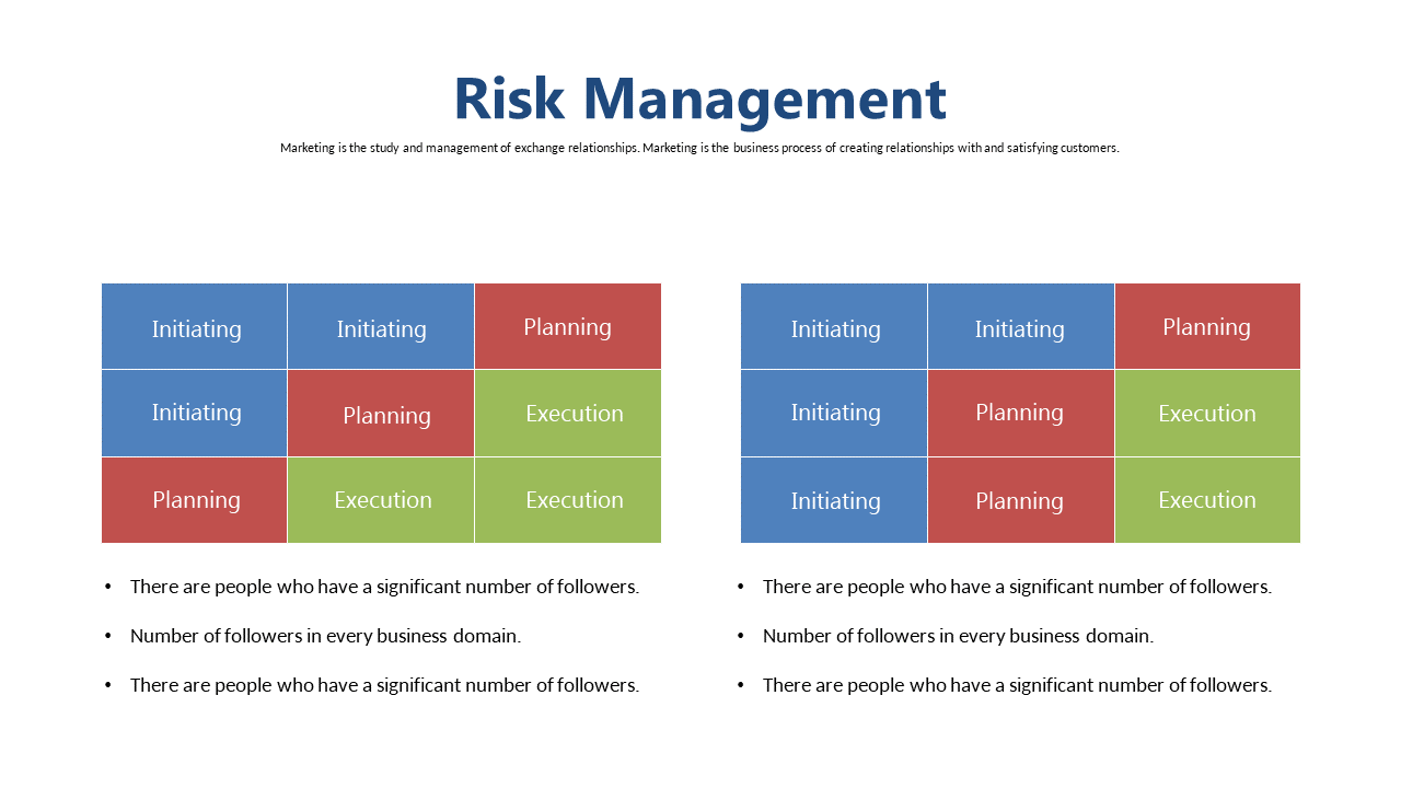 Outline Risk Management Processes in Matrix Format
