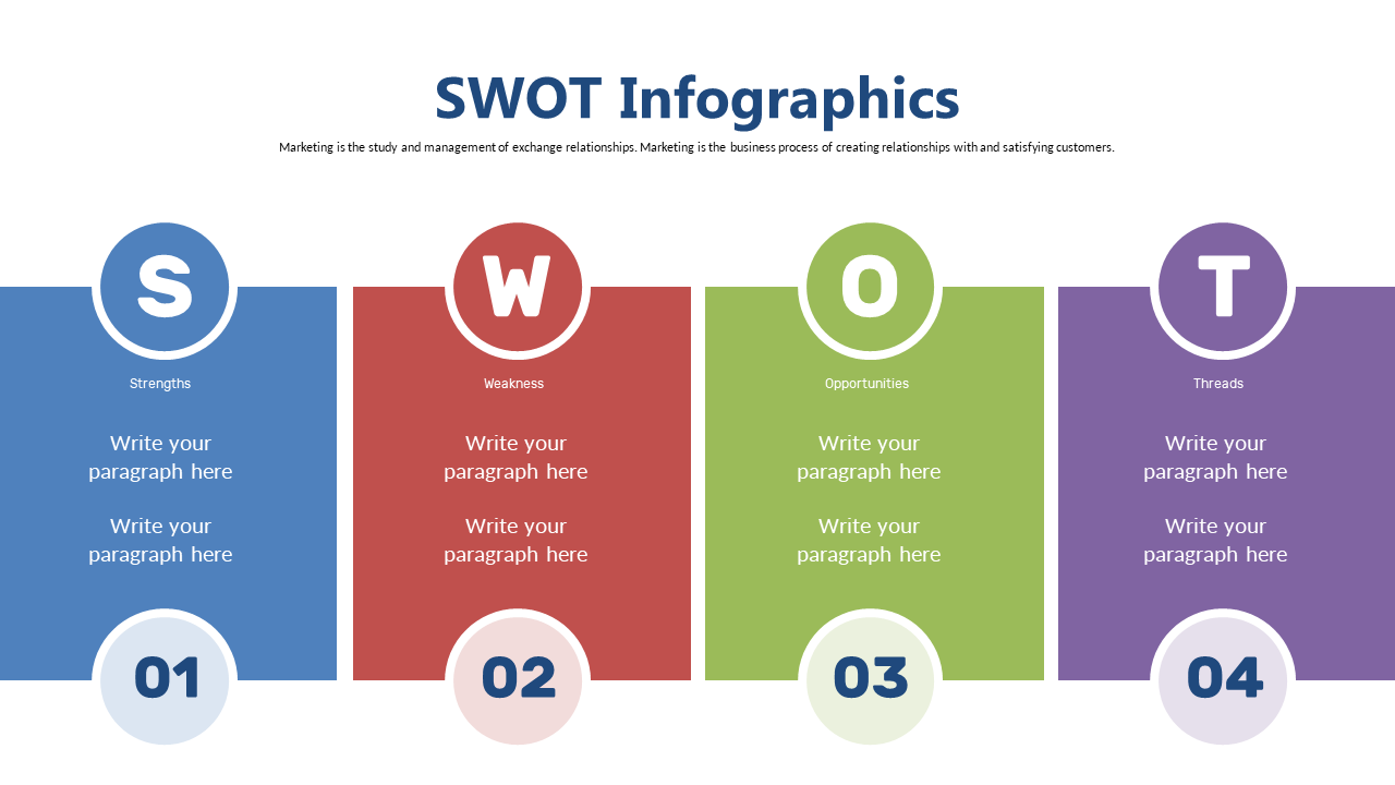 Vibrant SWOT Infographic for Marketing Presentations