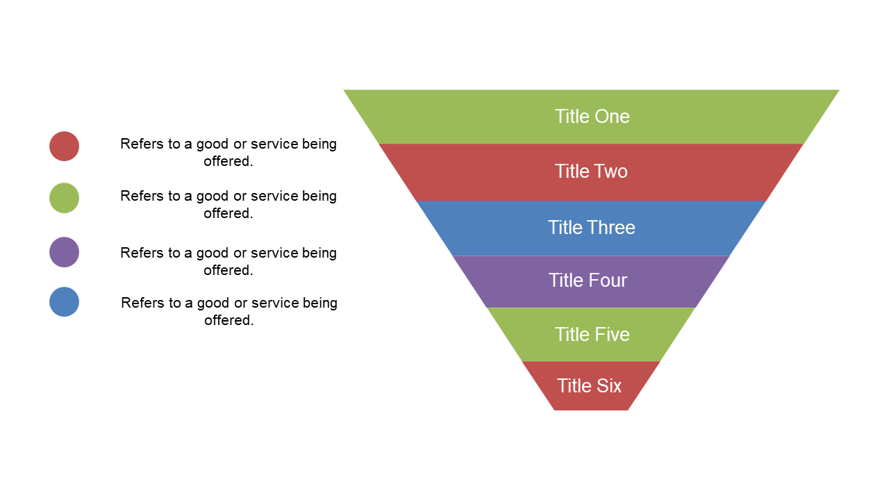Showcase Sales Process with Colorful Funnel Diagram V2