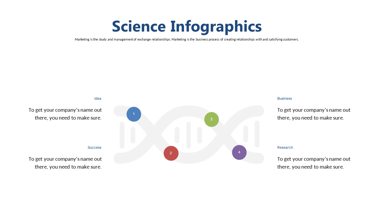 Creative Science Infographic with Circular Elements