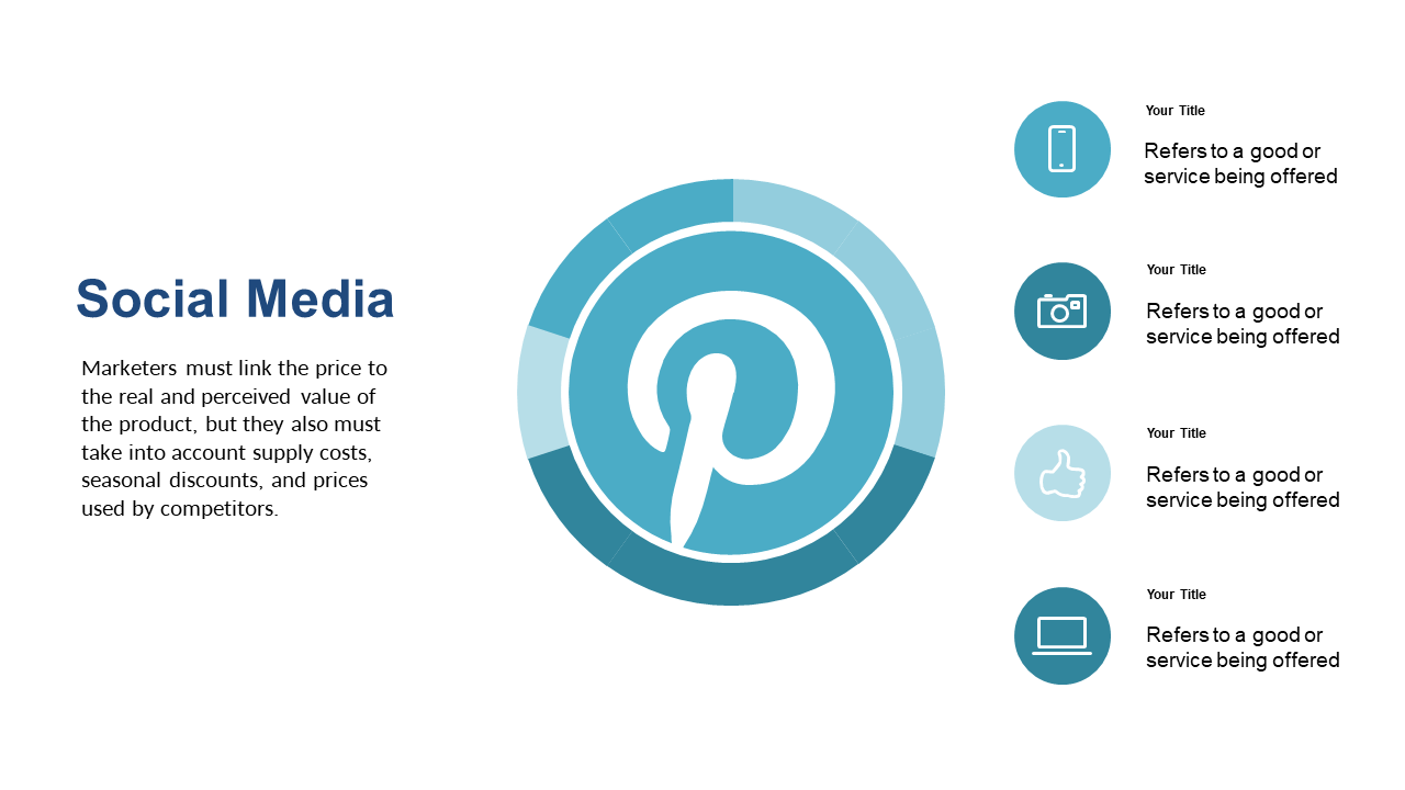 Present Social Media Pricing Insights with Circular Design
