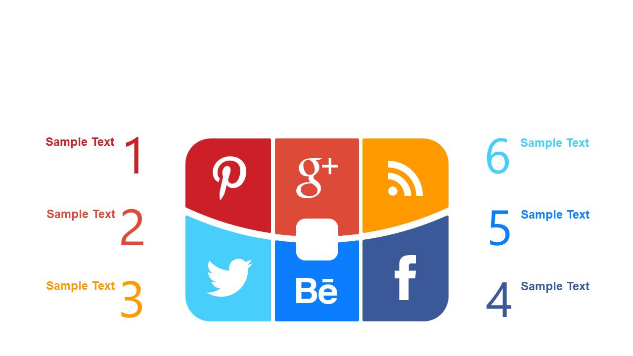 Compare Social Media Platforms with Grid Layout