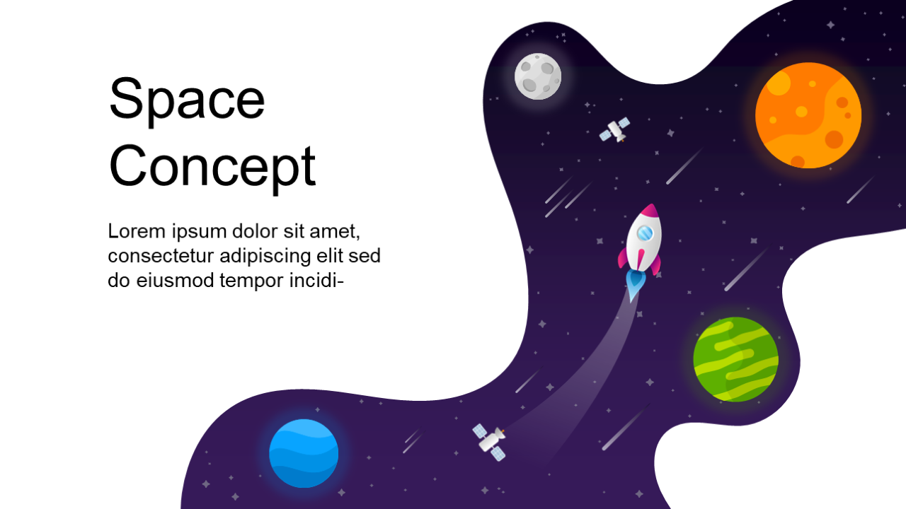 Explore Innovative Ideas with Space Concept Slide