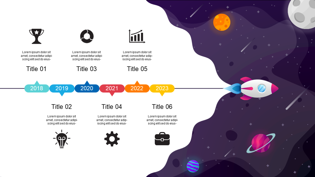 Highlight Milestones with Rocket-Themed Timeline V2