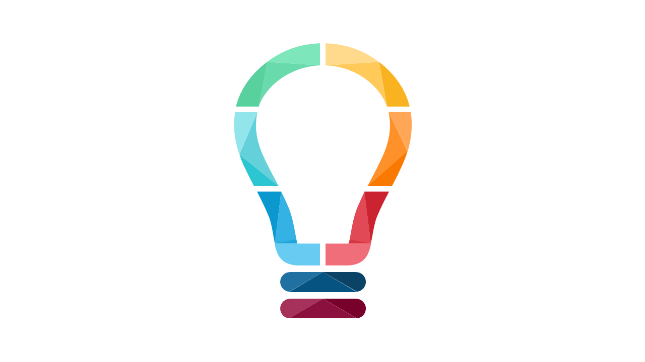 Engage with Colorful 8-Step Process Diagram V2