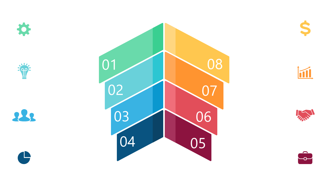 Visualize Processes with Colorful Zigzag Steps