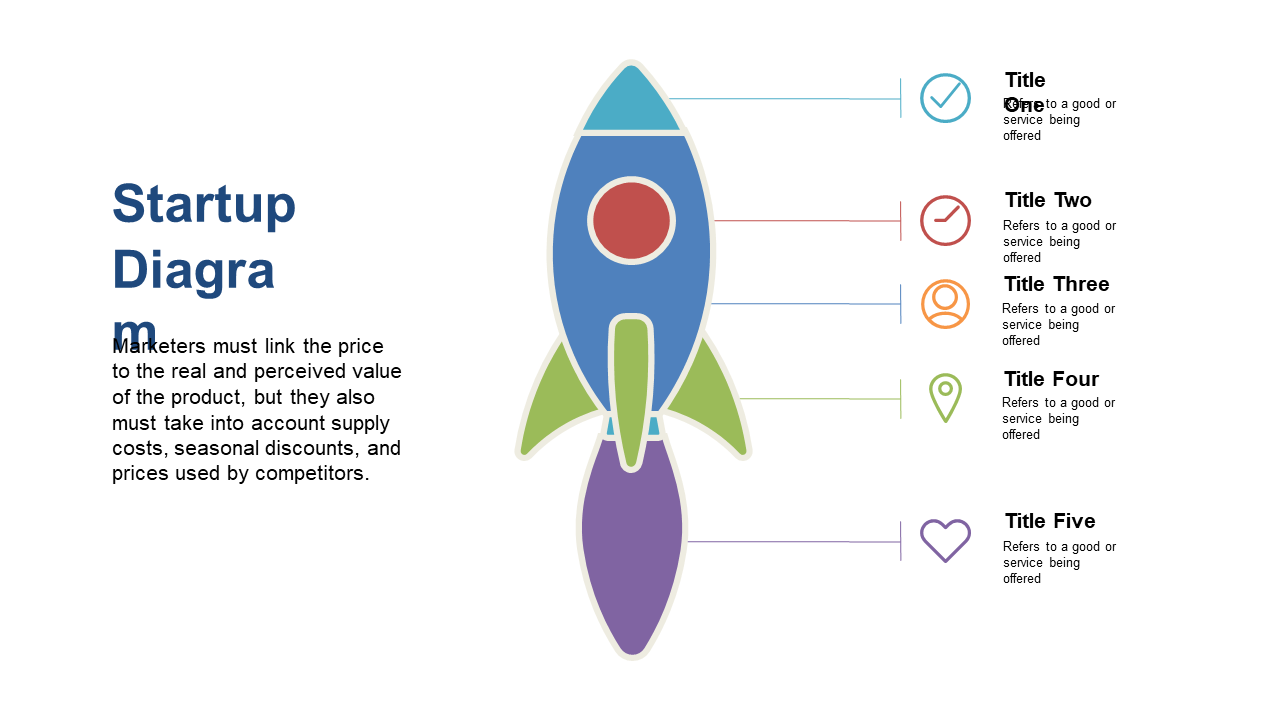 Engage Audience with Colorful Rocket Startup Diagram
