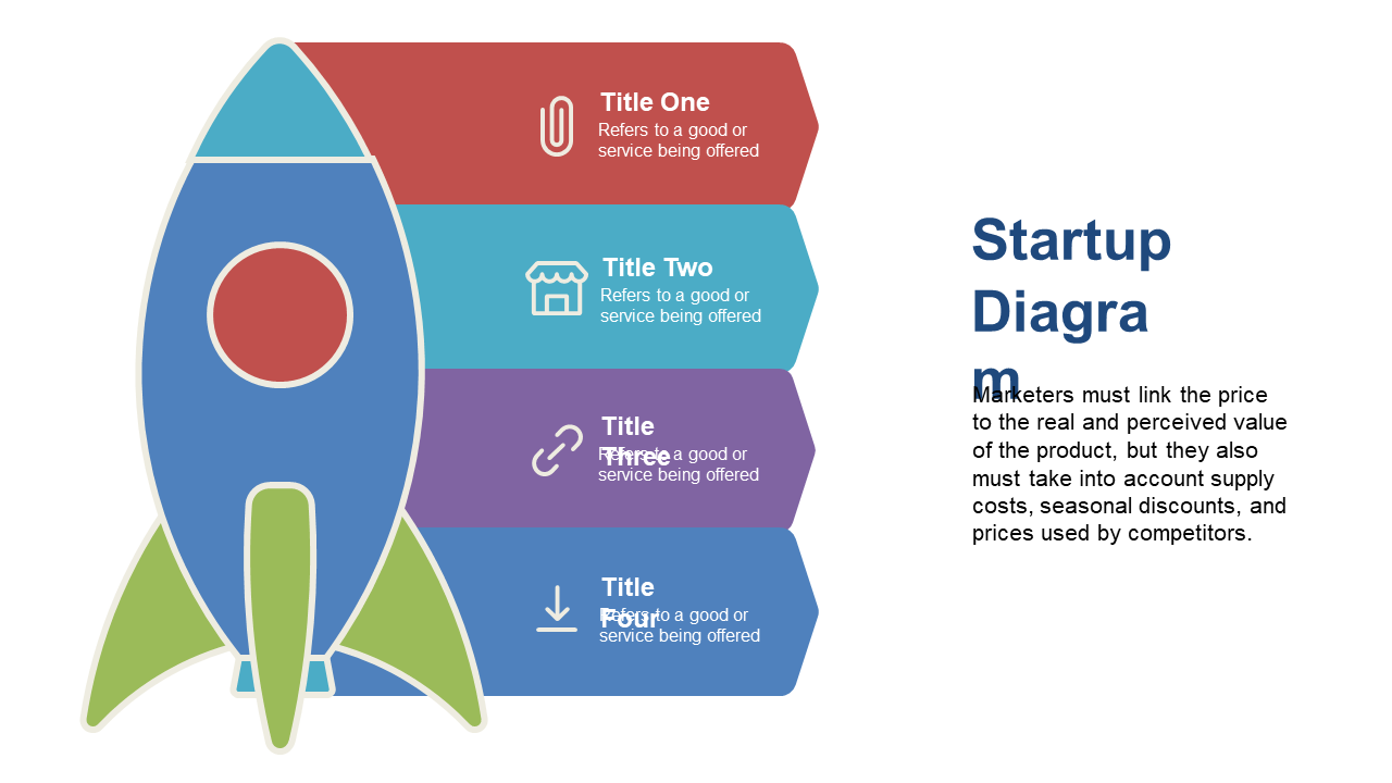 Engage Audience with Rocket Diagram for Startups