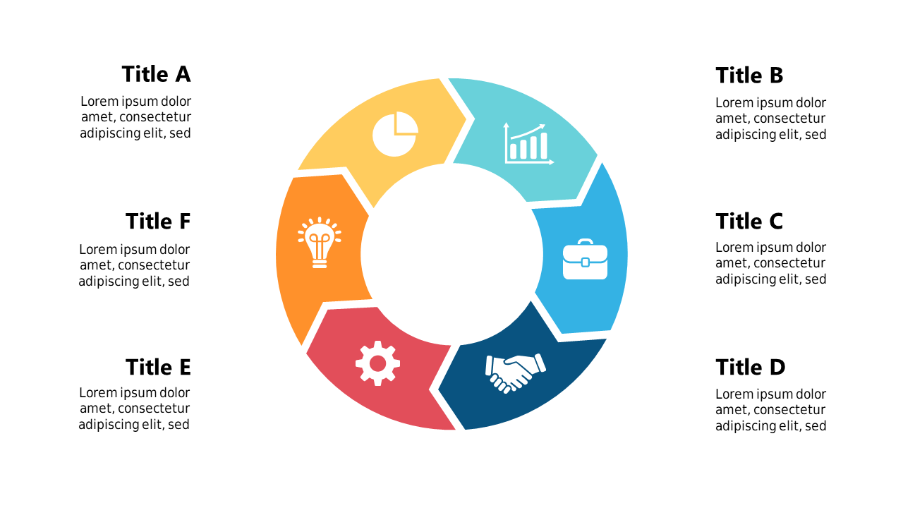 Customizable Hexagon SWOT Analysis Slide