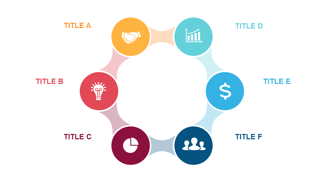 Circular Process Diagram for Step-by-Step Presentations